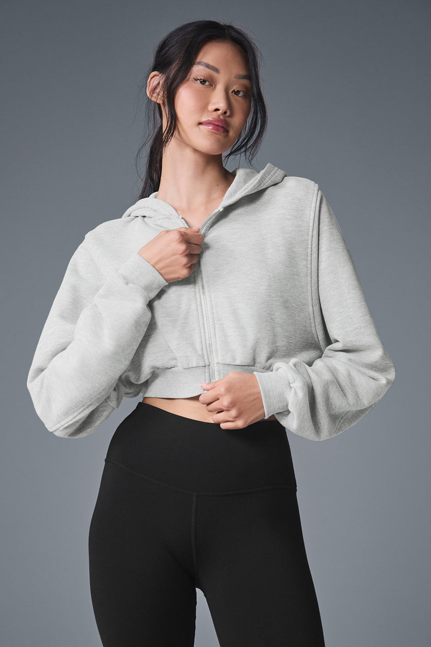 Sweet Escape Zip Up Hoodie - Black