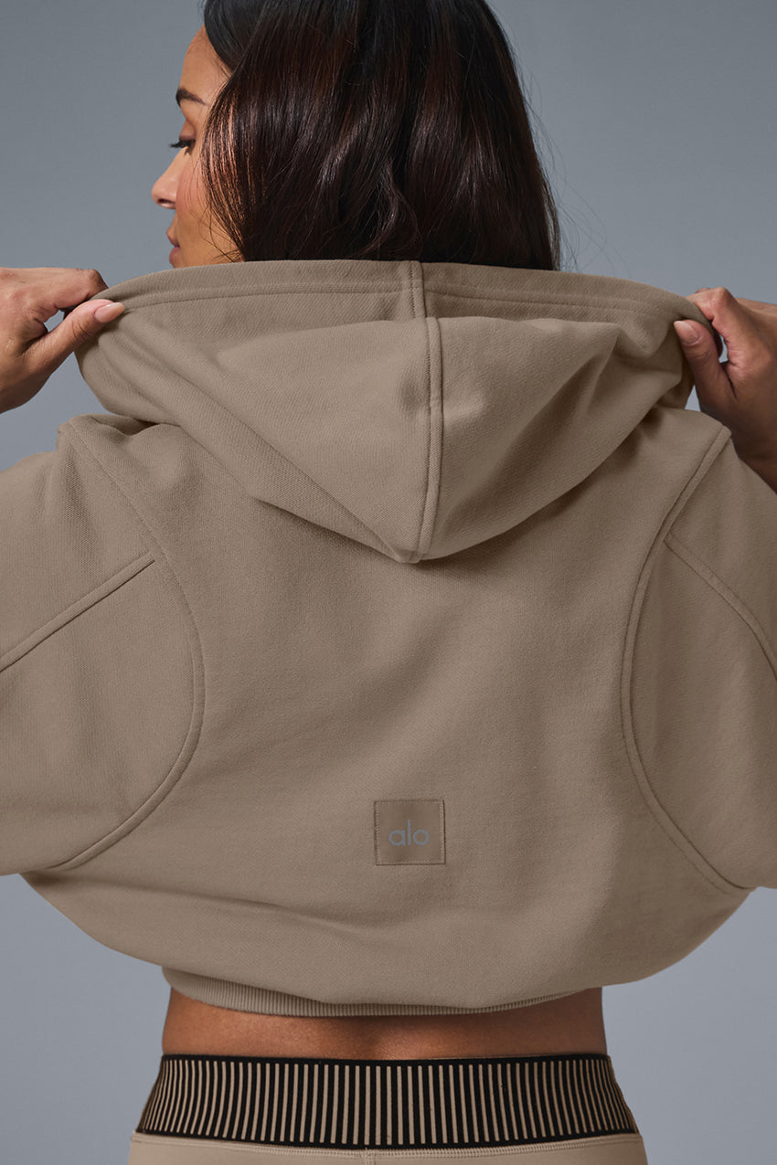 Sweet Escape Zip Up Hoodie - Black
