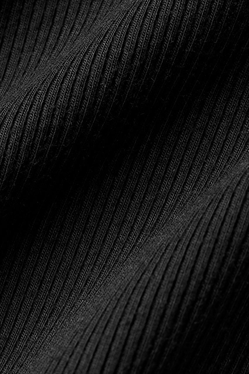 Ribbed Mesmerize Long Sleeve - Black