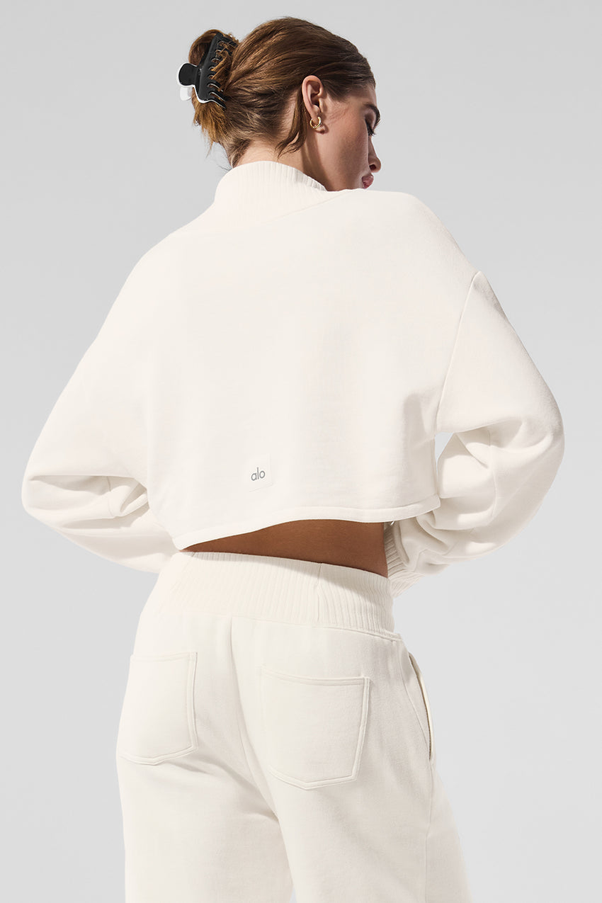 Cropped Serenity Coverup - Athletic Heather Grey