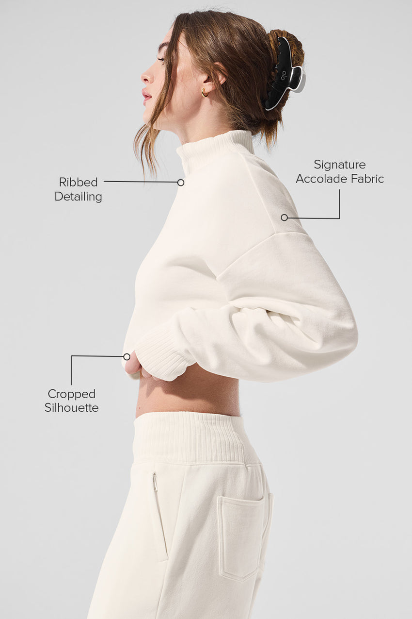 Cropped Serenity Coverup - Athletic Heather Grey