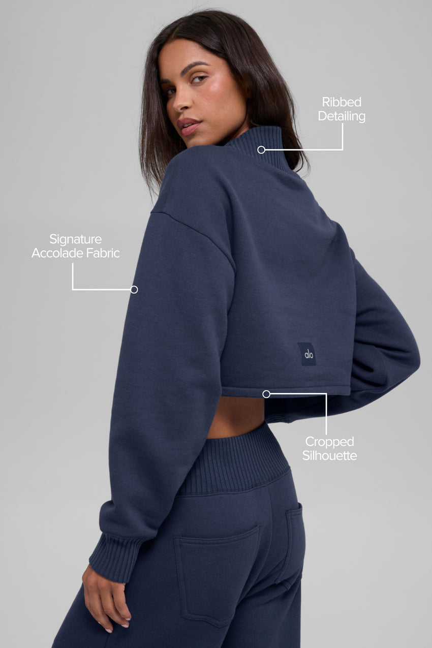 Cropped Serenity Coverup - Athletic Heather Grey