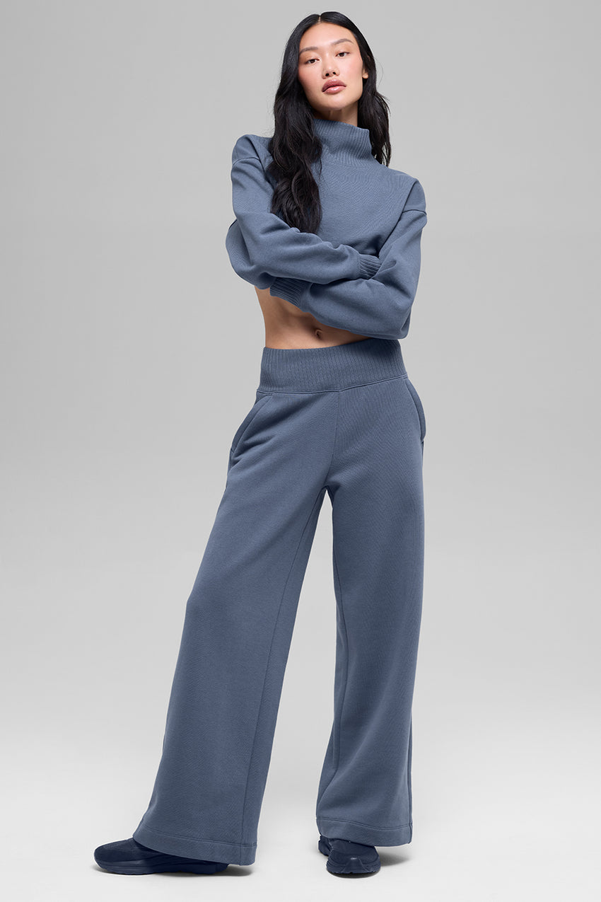 Cropped Serenity Coverup - Athletic Heather Grey
