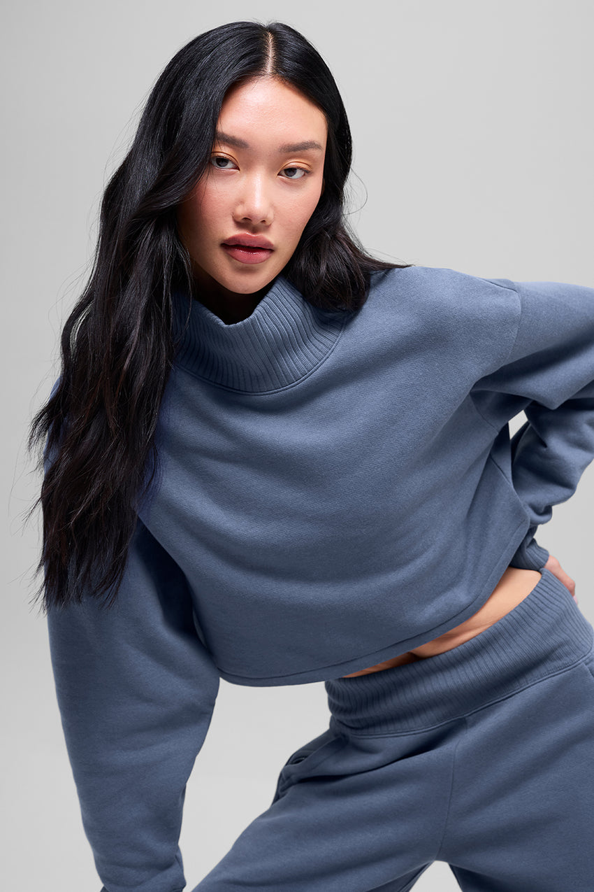 Cropped Serenity Coverup - Athletic Heather Grey