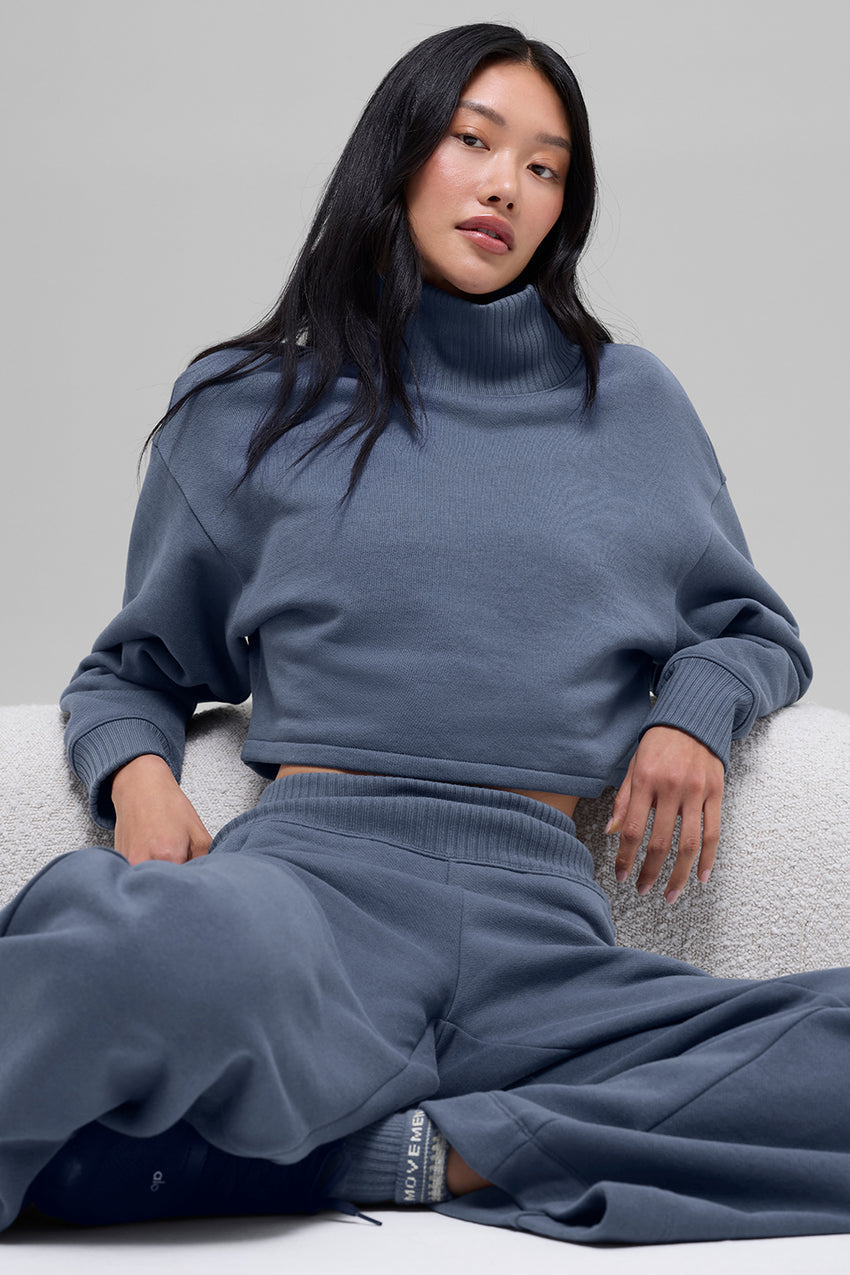 Cropped Serenity Coverup - Athletic Heather Grey