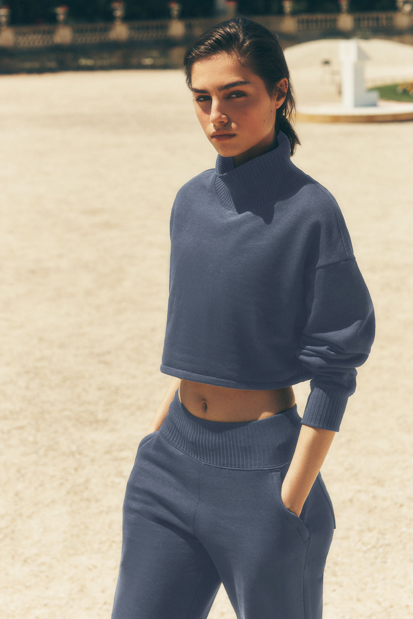Cropped Serenity Coverup - Athletic Heather Grey