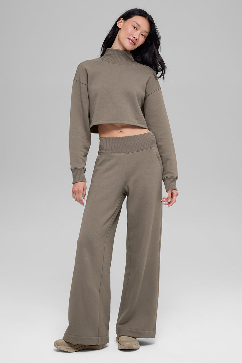 Cropped Serenity Coverup - Athletic Heather Grey