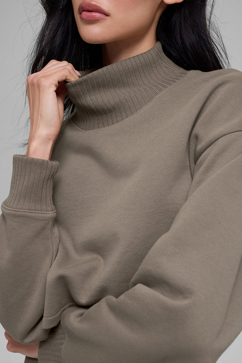 Cropped Serenity Coverup - Athletic Heather Grey