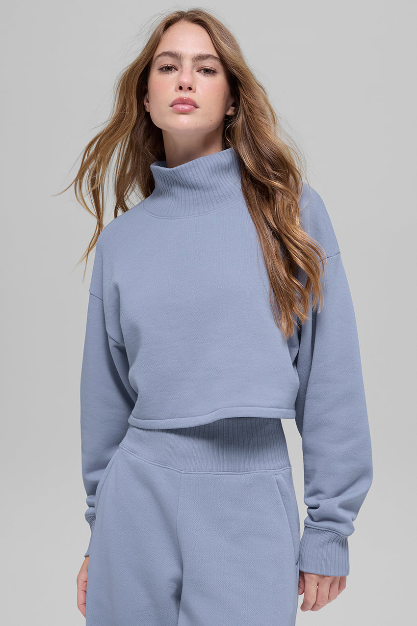 Cropped Serenity Coverup - Athletic Heather Grey