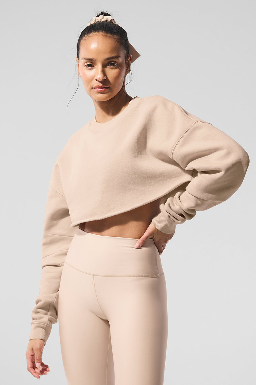 Extreme Cropped Pullover - Ivory
