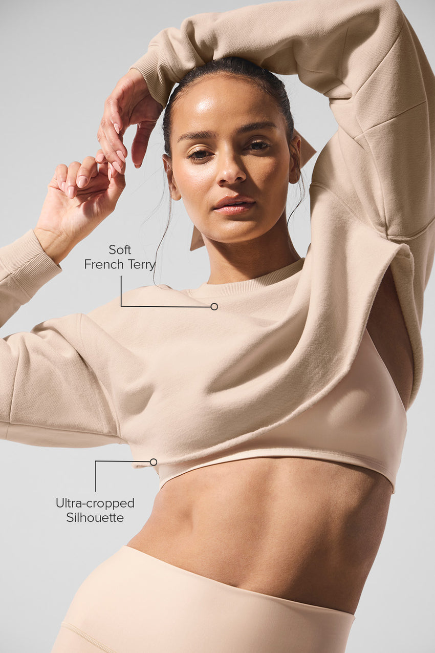 Extreme Cropped Pullover - Ivory