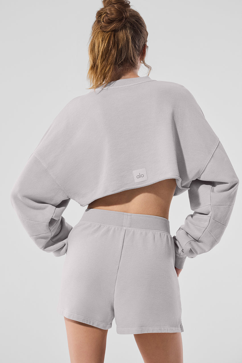 Extreme Cropped Pullover - Black