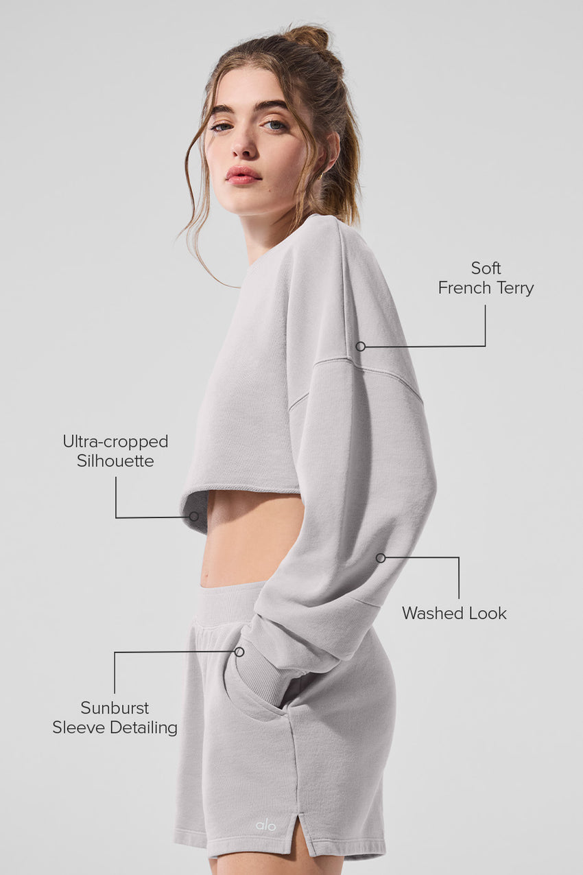 Extreme Cropped Pullover - Black