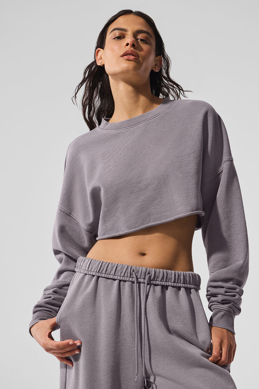 Extreme Cropped Pullover - Black