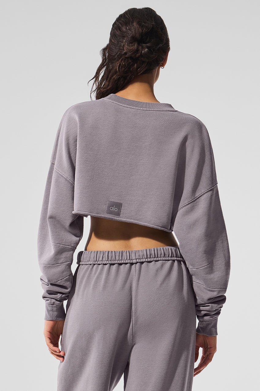 Extreme Cropped Pullover - Black