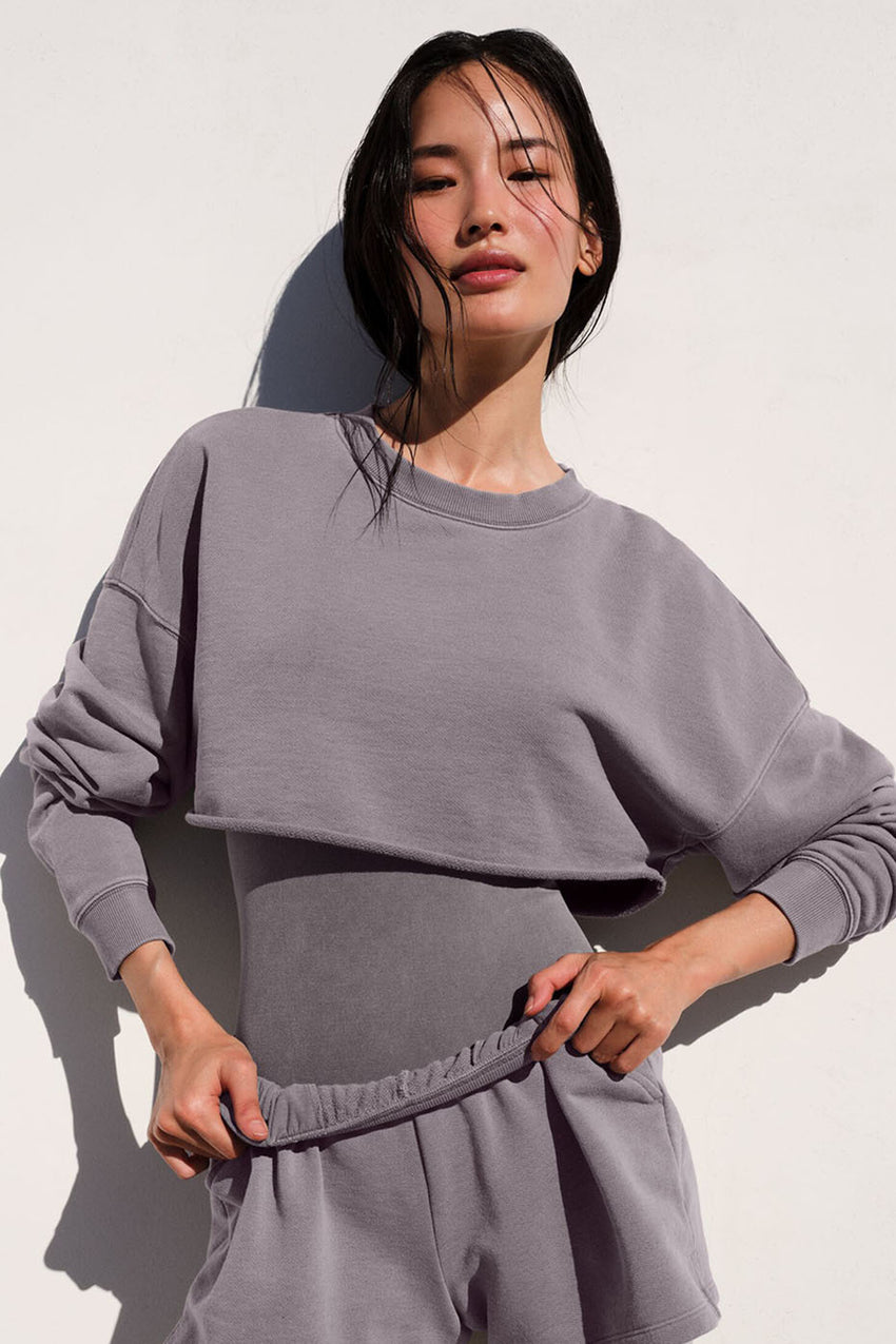 Extreme Cropped Pullover - Black