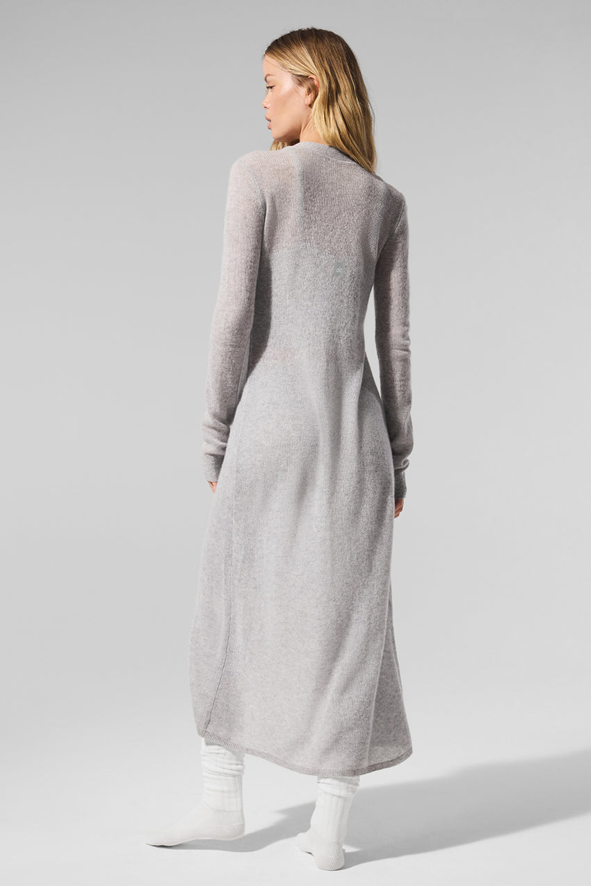 Sheer Cashmere Long Cardigan - Ivory