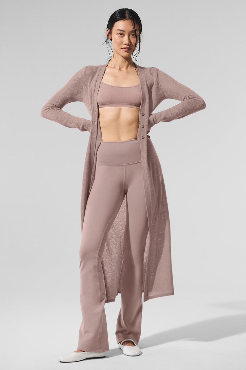Sheer Cashmere Long Cardigan - Ivory