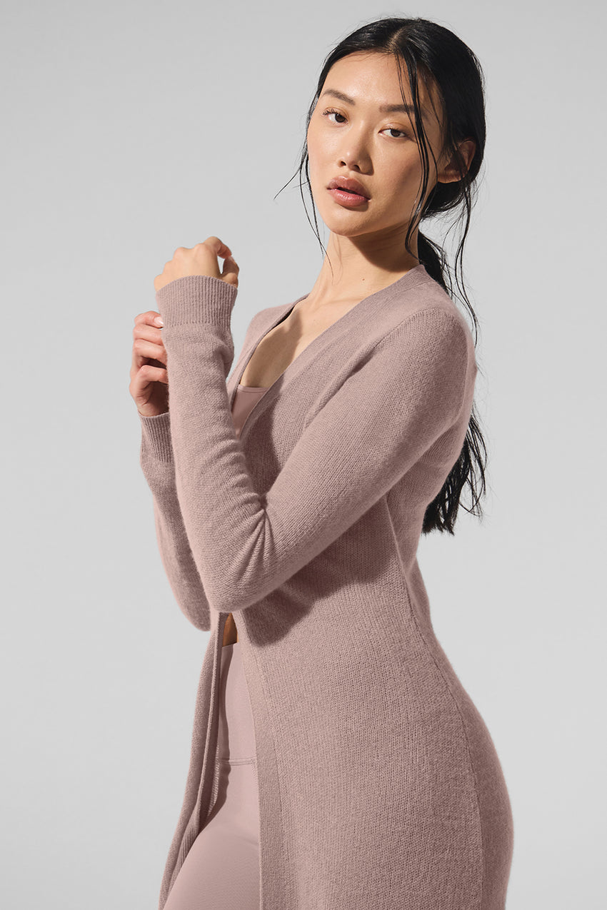 Sheer Cashmere Long Cardigan - Ivory