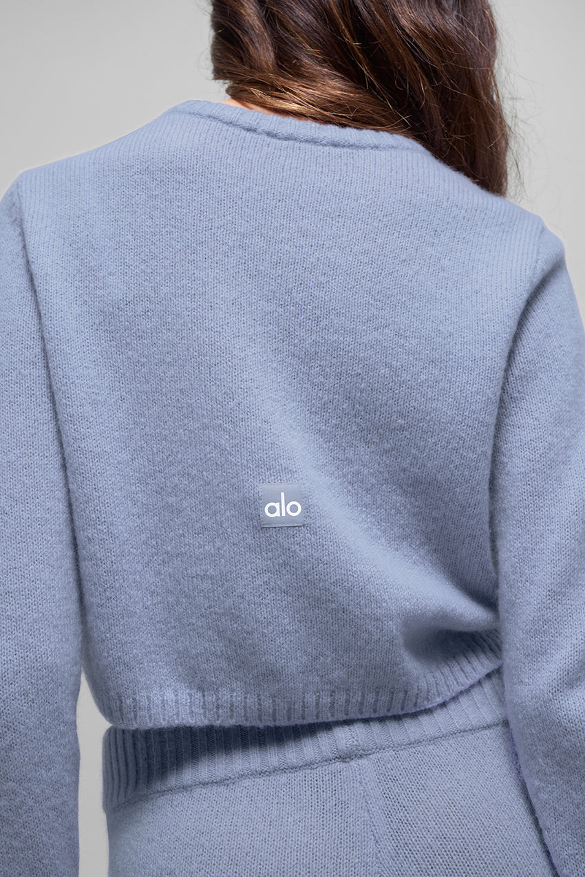 Cashmere New Class Cropped Cardigan - Ivory