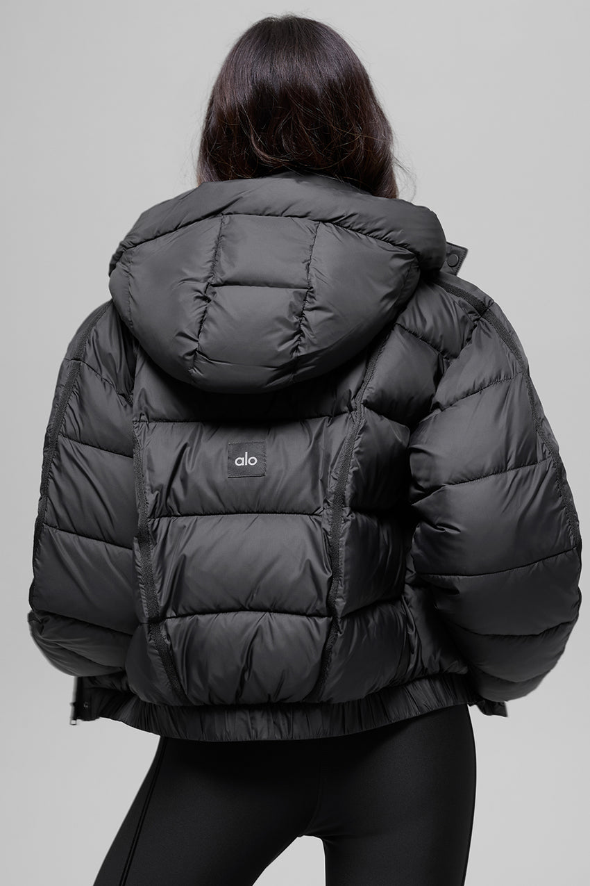 Aspen Love Puffer Jacket - Black