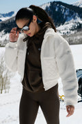 Sherpa Edge Bomber - Ivory
