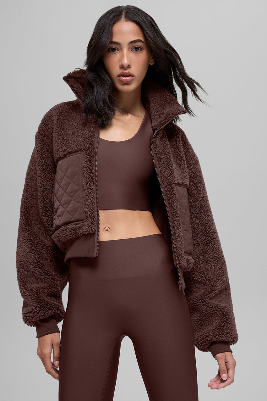 Sherpa Edge Bomber - Ivory