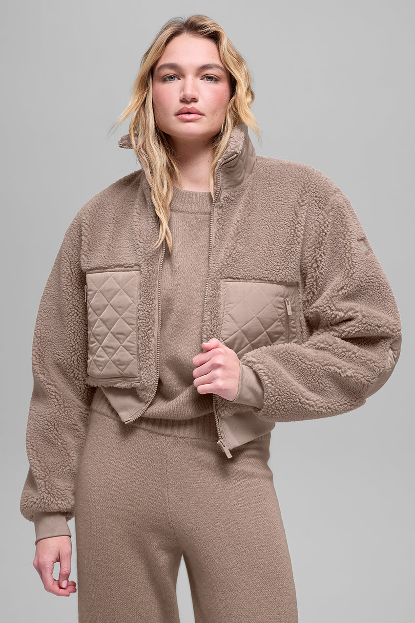 Sherpa Edge Bomber - Ivory