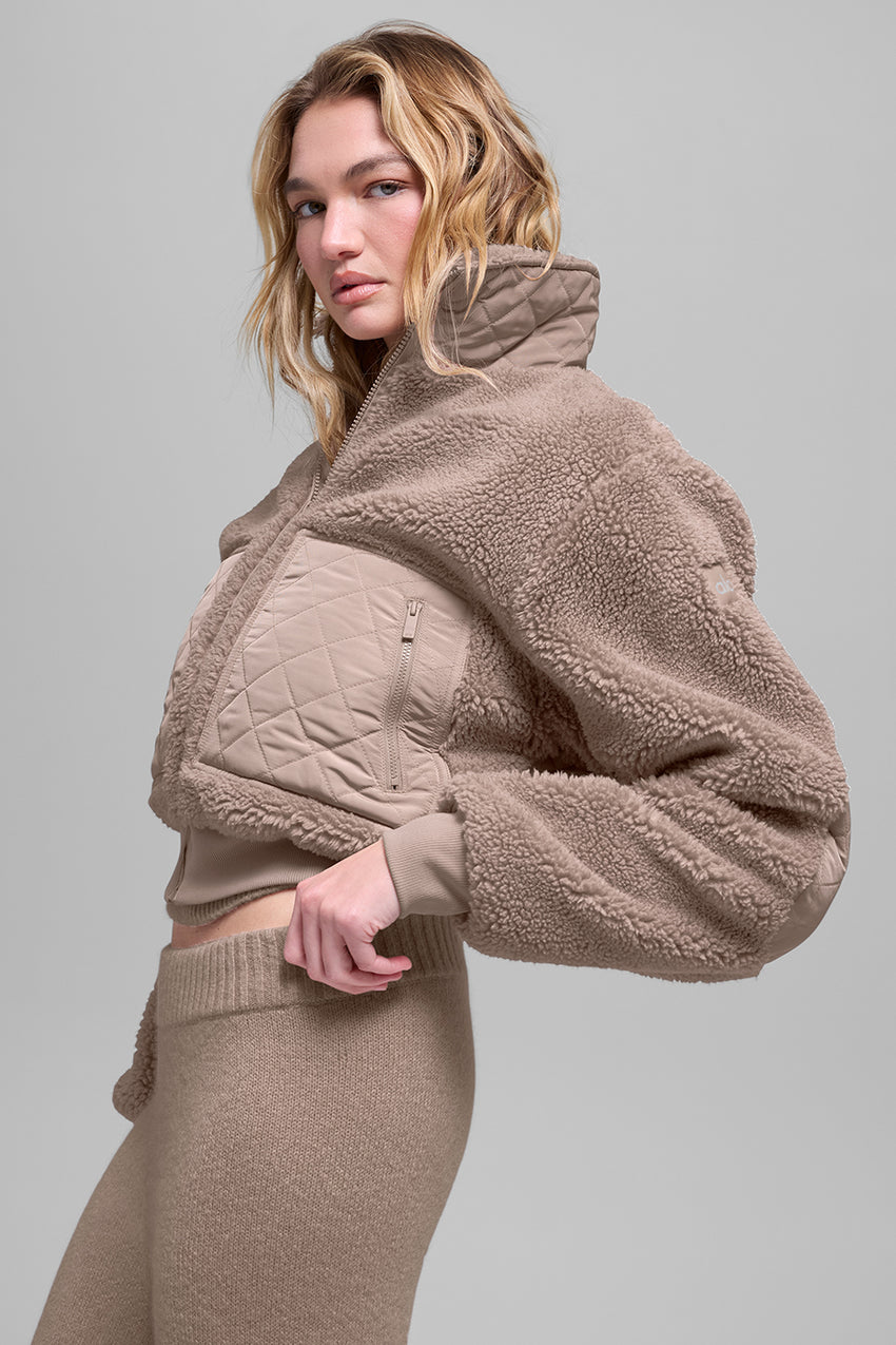 Sherpa Edge Bomber - Ivory