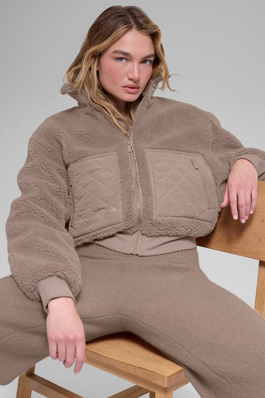 Sherpa Edge Bomber - Ivory