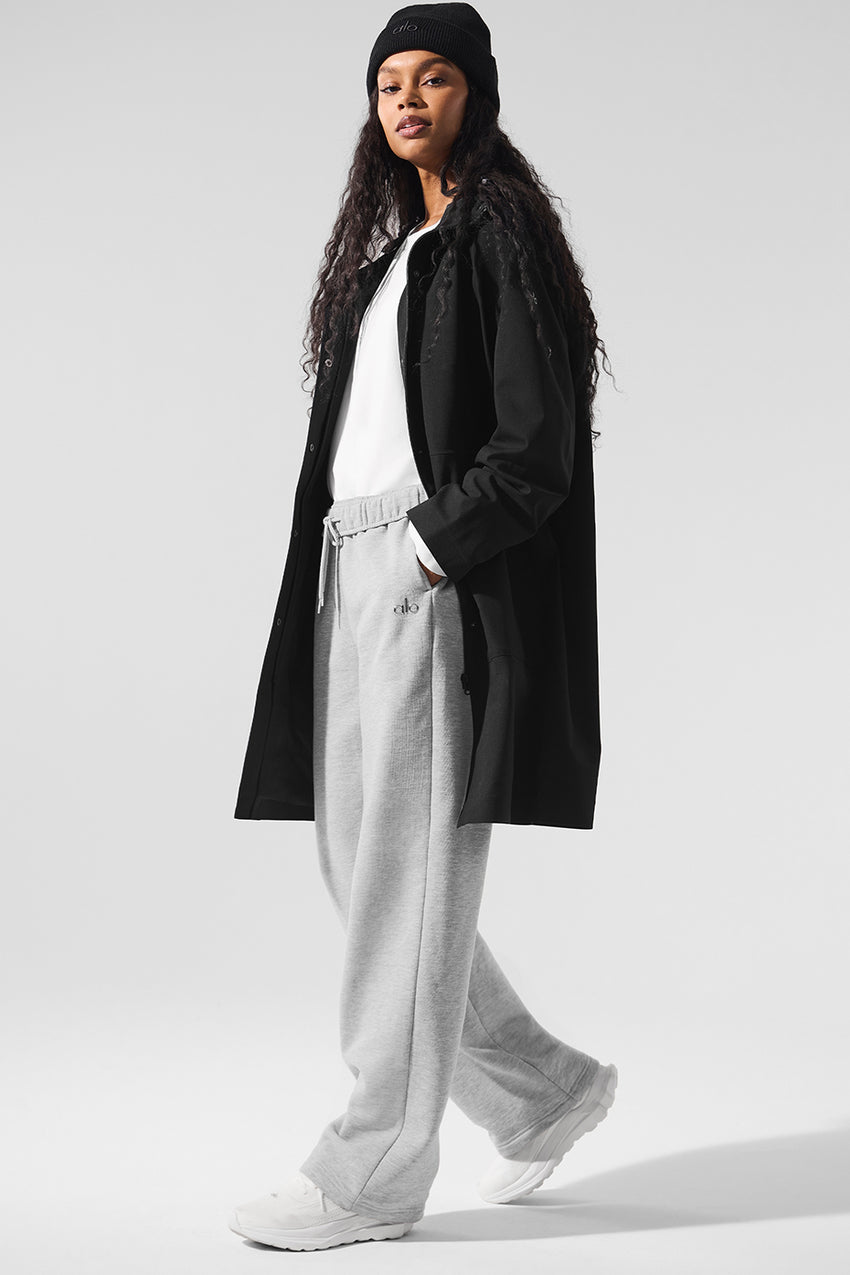 Rain Or Shine Long Coat - Black
