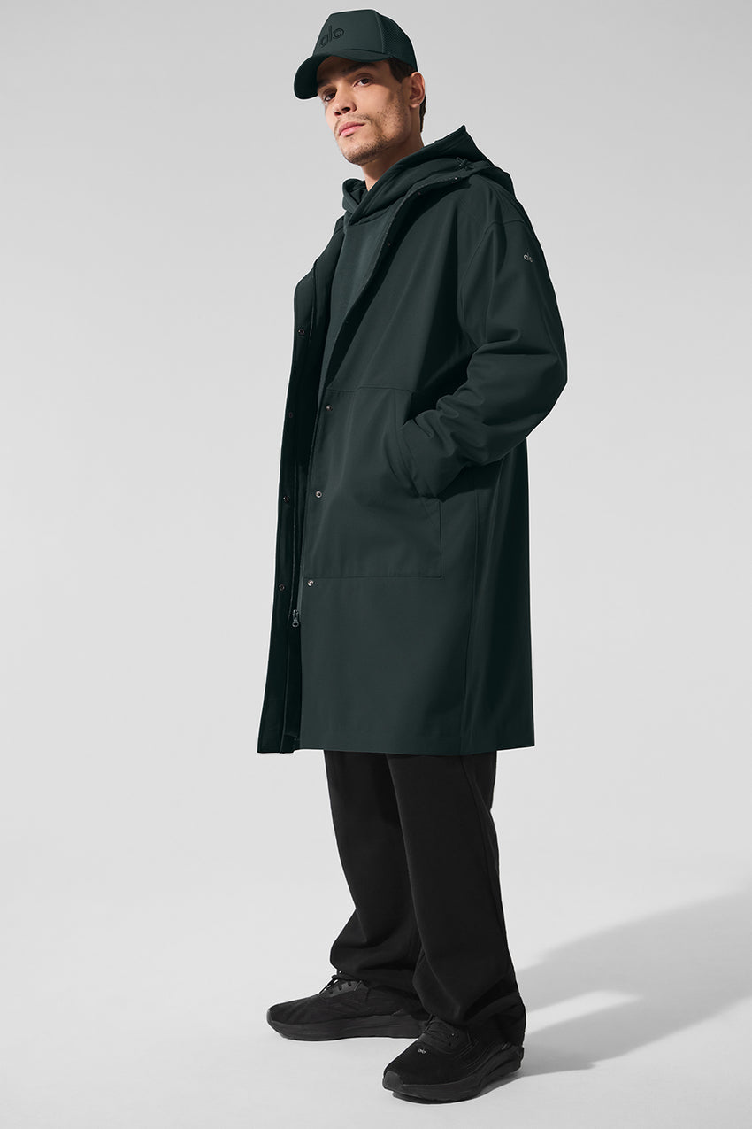 Rain Or Shine Long Coat - Black