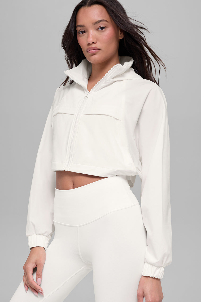 Cropped Playmaker Jacket - Black