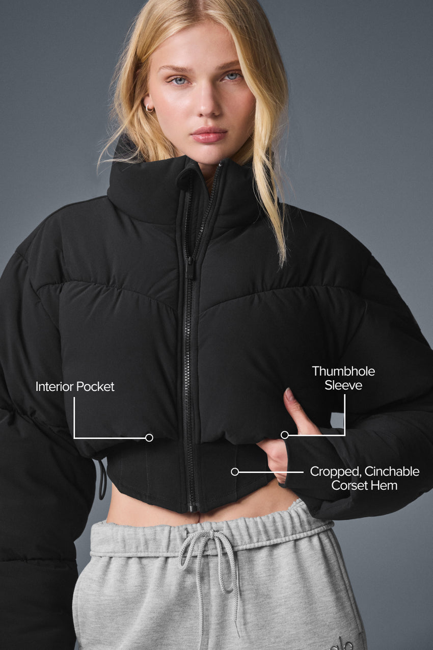 Main Act Corset Puffer - Black