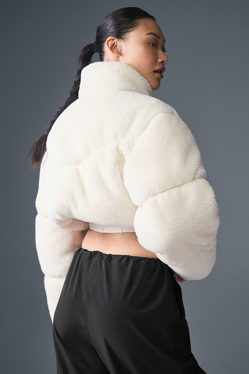 Sherpa Main Act Corset Puffer - Black