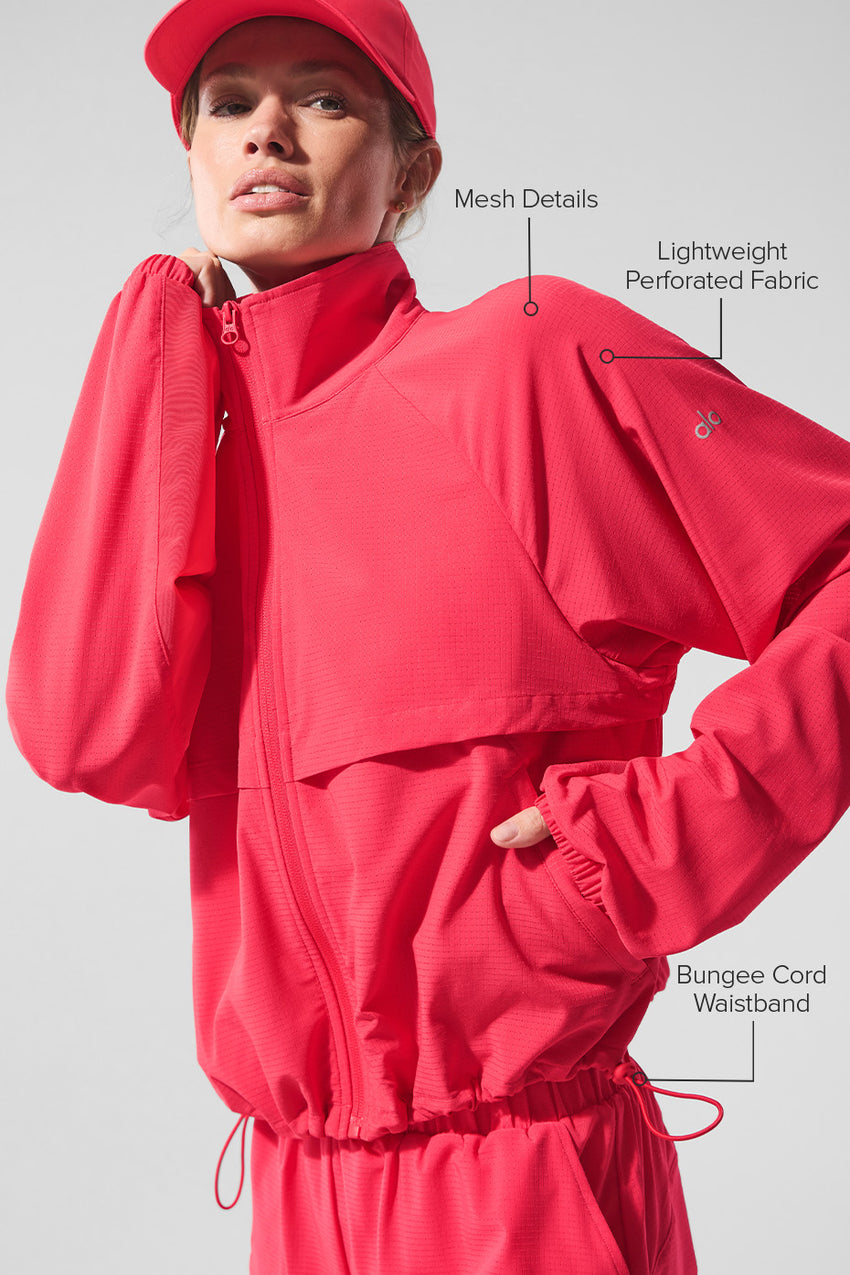 Sport Star Full Zip Jacket - Candy Red