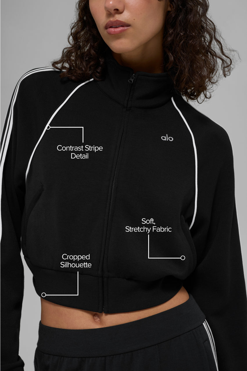 Track Star Full Zip Jacket - Black