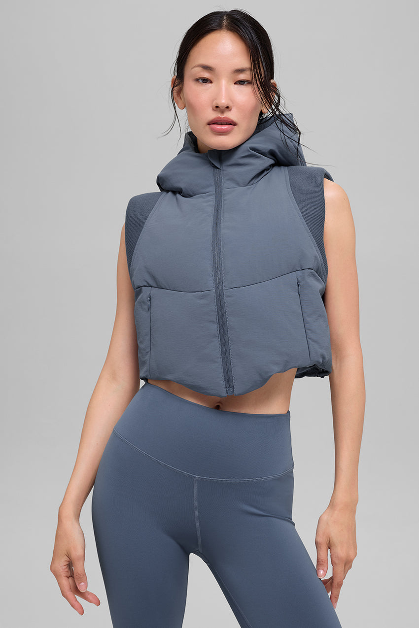Fast Lane Puffer Vest - Black