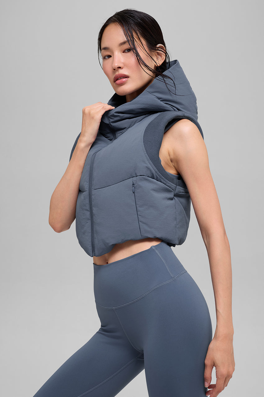 Fast Lane Puffer Vest - Black