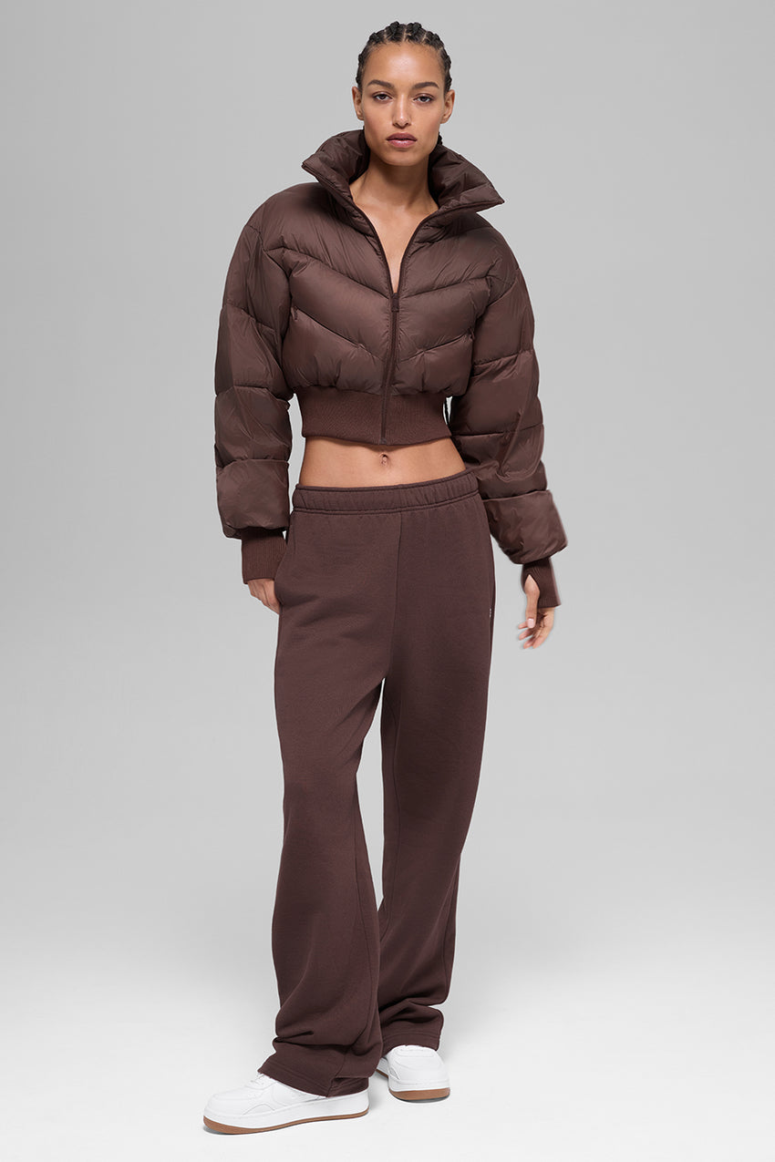 Cropped Atmosphere Puffer - Black