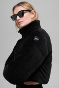Micro Corduroy Dreamy Puffer - Black
