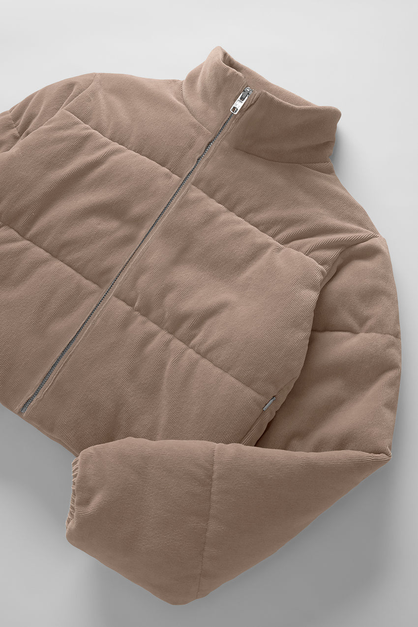 Micro Corduroy Dreamy Puffer - Black