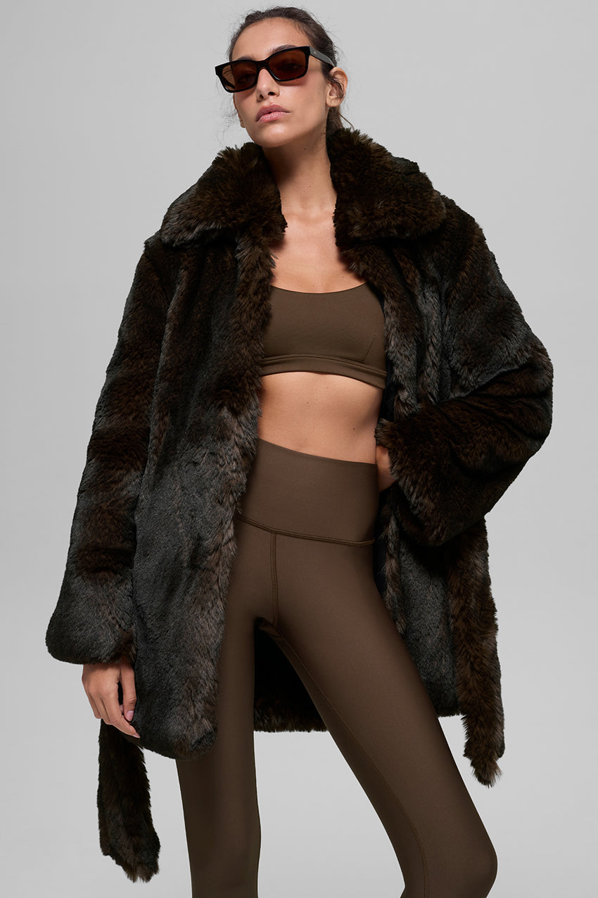 Faux Fur Starstruck Coat - Black