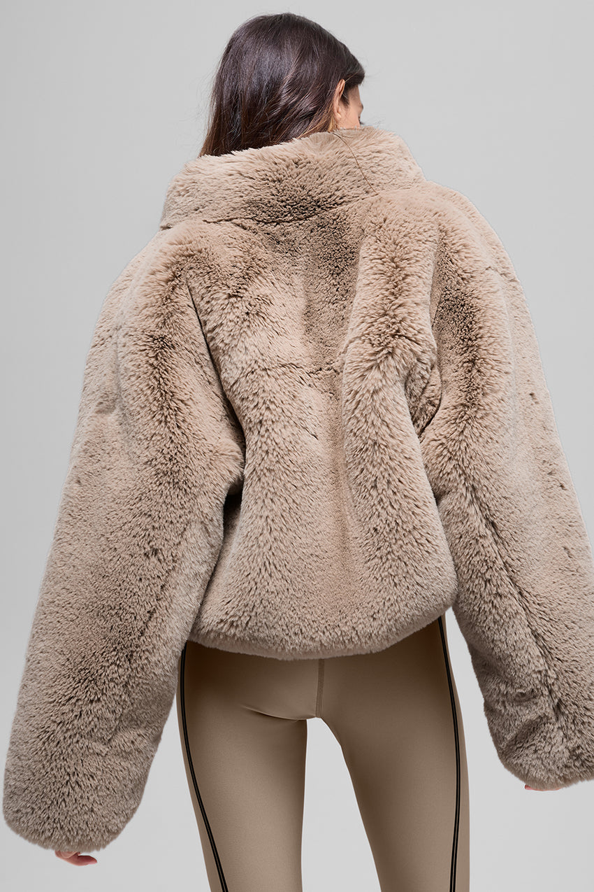 Faux Fur Allure Jacket - Black