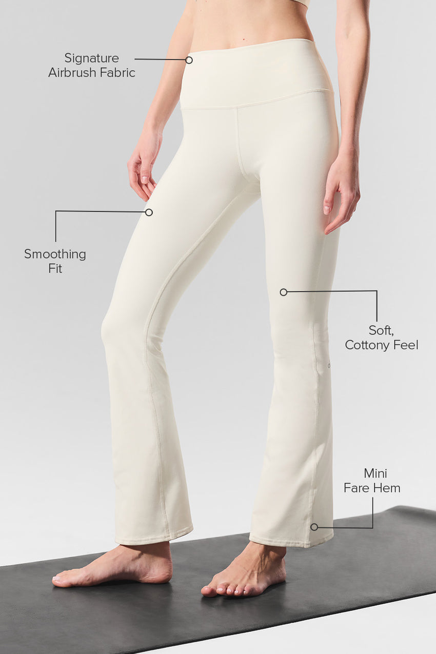 Airbrush High-Waist 7/8 Bootcut Legging - Black