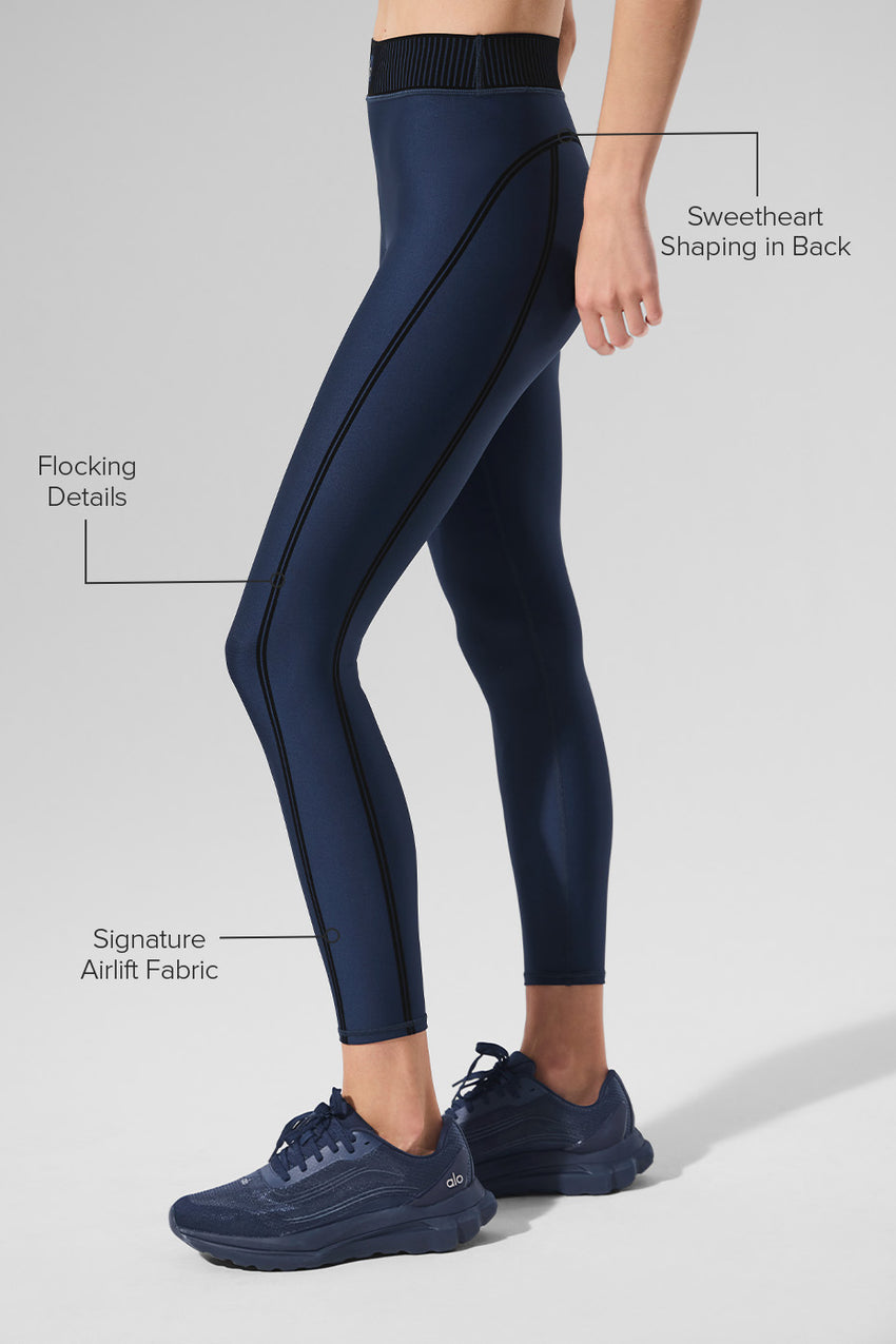 Airlift High-Waist 7/8 Line Up Legging - Black