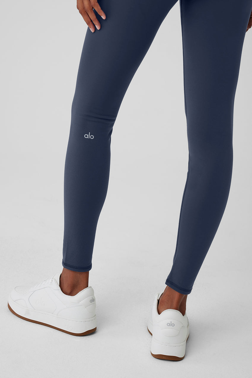 Airbrush Winter Warm High-Waist Nocturne Legging - Black