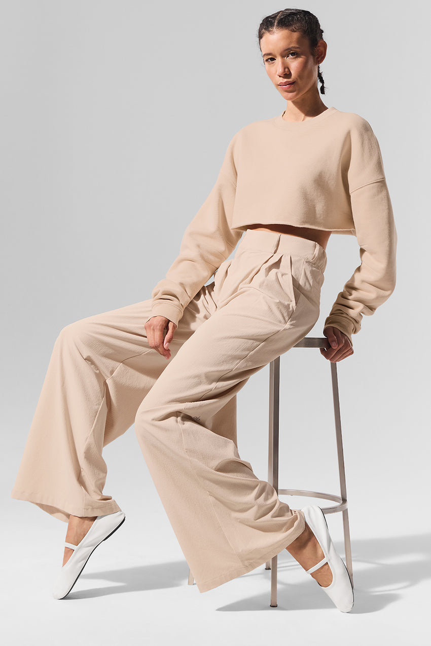 High-Waist Dreamscape Trouser (Long) - Black