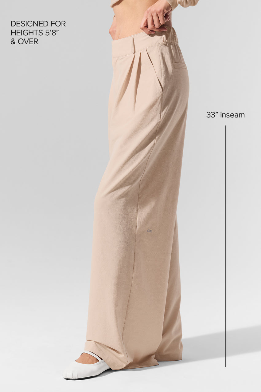 High-Waist Dreamscape Trouser (Long) - Black