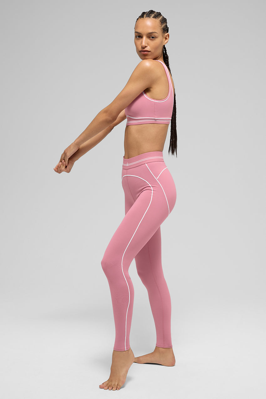 Airbrush High-Waist Heart Throb Legging - Black/White